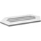 Ekena Millwork Half Round Surface Mount PVC Gable Vent w/ 3-1/2"W x 1"P Standard Frame, 30"W x 15"H GVPHR30X1501SN - alternate 3